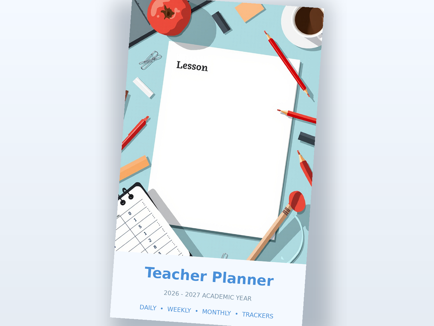 Teacher Planner Mist Blue