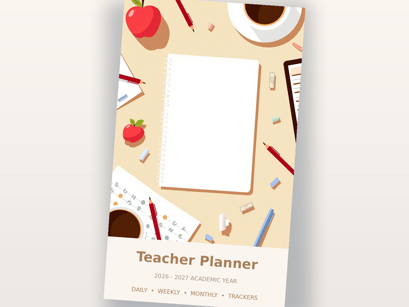 Teacher Planner Latte
