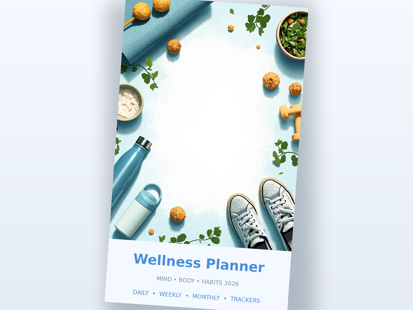 Wellness Planner Mist Blue